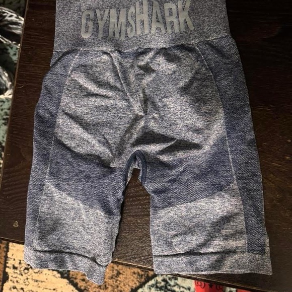 Gymshark Heathered Blue Workout Shorts - Picture 1 of 1